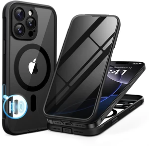 for iPhone 16 Pro Max Case, Compatible with Magsafe, Black | Built-in Privacy Screen Protector, Full Camera Protection, Shockproof Full Body Magnetic Clear Phone Case 6.9" for iPhone 16 Pro Max Case, Compatible with Magsafe, Black | Built-in Privacy Screen Protector, Full Camera Protection, Shockproof Full Body Magnetic Clear Phone Case 6.9"
