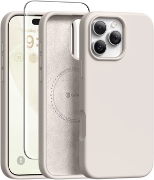Magnetic for iPhone 16 Pro Case, Silicone Cover Stone | Compatible with MagSafe, Camera Button & Screen Protector, Microfiber Lining, 3 Layers Soft Gel Rubber Shockproof Slim 6.3" Magnetic for iPhone 16 Pro Case, Silicone Cover Stone | Compatible with MagSafe, Camera Button & Screen Protector, Microfiber Lining, 3 Layers Soft Gel Rubber Shockproof Slim 6.3"