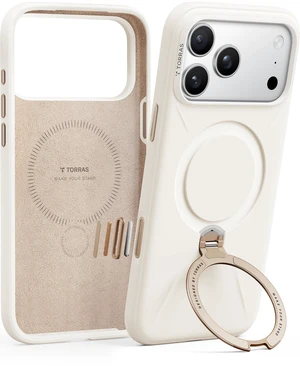 Q3 Silicone for iPhone 17 Pro Max Case Magnetic Stand Ivory Gold | Fit for MagSafe, Liquid Silicone Soft Cozy Grip, 360 Spin Magnetic Stand, Camera Control, Shockproof Protection, Anti-Scratch Q3 Silicone for iPhone 17 Pro Max Case Magnetic Stand Ivory Gold | Fit for MagSafe, Liquid Silicone Soft Cozy Grip, 360 Spin Magnetic Stand, Camera Control, Shockproof Protection, Anti-Scratch