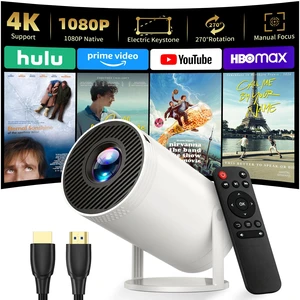 Mini Projector, Native 1080P Portable Projector with Carrying Case | 4K Support, Portable Size with Carrying Bag, Outdoor Movie Time, Indoor& Outdoor Use Mini Projector, Native 1080P Portable Projector with Carrying Case | 4K Support, Portable Size with Carrying Bag, Outdoor Movie Time, Indoor& Outdoor Use