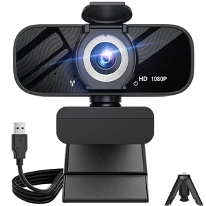 HD Pro PC Webcam, Full HD 1080p/30fps Video, Clear Audio, 120° FOV, Light Correction, Works with Microsoft Teams, Google Meet, Zoom, Mac/Laptop HD Pro PC Webcam, Full HD 1080p/30fps Video, Clear Audio, 120° FOV, Light Correction, Works with Microsoft Teams, Google Meet, Zoom, Mac/Laptop