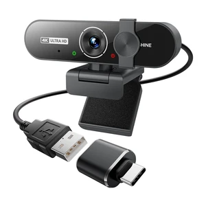 4K Webcam with Microphone, Triple Privacy Protection Computer Camera Calls | Plug & Play USB-A & USB-C, 360° Rotation & 90° Tilt, Auto Light Correction, Driver-Free Setup, PC Laptop WebCam 4K Webcam with Microphone, Triple Privacy Protection Computer Camera Calls | Plug & Play USB-A & USB-C, 360° Rotation & 90° Tilt, Auto Light Correction, Driver-Free Setup, PC Laptop WebCam