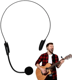Fake Costume Microphone Headset, Rockstar Costume Accessories, Rock Star Singer Costume Headset Prop Mic Headphones for Halloween Cosplay Music Party Fake Costume Microphone Headset, Rockstar Costume Accessories, Rock Star Singer Costume Headset Prop Mic Headphones for Halloween Cosplay Music Party
