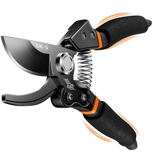 ® Bypass Pruning Shears for Arthritic Hands, 5mm Cushioned Foam Grips | Heavy Duty Garden Clippers & Scissors, Cut 4X Easier, Ultra-Sharp Japanese SK5 Blade, One-Piece Metal Handles, 3/4" Capacity ® Bypass Pruning Shears for Arthritic Hands, 5mm Cushioned Foam Grips | Heavy Duty Garden Clippers & Scissors, Cut 4X Easier, Ultra-Sharp Japanese SK5 Blade, One-Piece Metal Handles, 3/4" Capacity