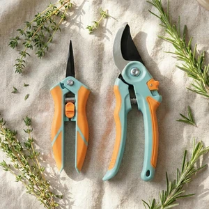 Pruning Shears 2-Pack, Bypass 8" & 6.25", SK5 Steel Garden Shears | German SK5 steel blades, non-stick rust-resistant coating, safety lock, lightweight. Ideal for roses, flowers, shrubs. Pruning Shears 2-Pack, Bypass 8" & 6.25", SK5 Steel Garden Shears | German SK5 steel blades, non-stick rust-resistant coating, safety lock, lightweight. Ideal for roses, flowers, shrubs.