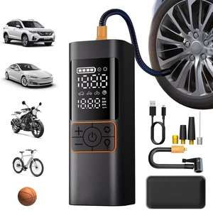 Cordless Tire Inflator, Portable Air Compressor, 180 PSI | Cordless, 180 PSI, Portable air compressor, Auto shutoff, Pressure gauge, LED light, USB power bank, 4 preset modes Cordless Tire Inflator, Portable Air Compressor, 180 PSI | Cordless, 180 PSI, Portable air compressor, Auto shutoff, Pressure gauge, LED light, USB power bank, 4 preset modes