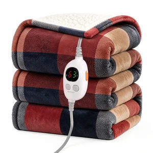 Heated Blanket 60"x70"- Cozy Warm Electric Throw(Check RedBlack) | Soft Flannel&Sherpa Fabric Heated Throw Blanket,Multiple Heat&Timer Settings,ETL&FCC Certified,Full-Body Wrap,Gift for Women Heated Blanket 60"x70"- Cozy Warm Electric Throw(Check RedBlack) | Soft Flannel&Sherpa Fabric Heated Throw Blanket,Multiple Heat&Timer Settings,ETL&FCC Certified,Full-Body Wrap,Gift for Women
