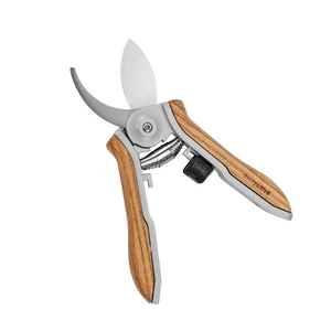 Mini Pruning Shears for Gardening Curved Blades Hand Pruners with Wooden Handle Garden Scissors Snips Stainless Steel Trimming Small Clippers Bonsai Compact Size Sheaering Tool Mini Pruning Shears for Gardening Curved Blades Hand Pruners with Wooden Handle Garden Scissors Snips Stainless Steel Trimming Small Clippers Bonsai Compact Size Sheaering Tool