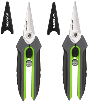 2 Pack Garden Pruning Shears, 6.5" Small Hand Pruners with Sheath | Sharp Straight Blades, Spring Loaded Design, Precision Microgreen Trimming, Ideal for Flowers, Weeds & Bonsai 2 Pack Garden Pruning Shears, 6.5" Small Hand Pruners with Sheath | Sharp Straight Blades, Spring Loaded Design, Precision Microgreen Trimming, Ideal for Flowers, Weeds & Bonsai