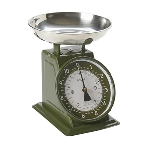 Vintage Mechanical Kitchen Scale - 11 lb Max Capacity, Evergreen | 11 lb Capacity, Large 5-Inch Dial, Removable Weighing Bowl, Retro Design for Baking and Cooking Vintage Mechanical Kitchen Scale - 11 lb Max Capacity, Evergreen | 11 lb Capacity, Large 5-Inch Dial, Removable Weighing Bowl, Retro Design for Baking and Cooking