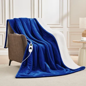 Heated Blanket Electric Throw 50"X60", Heating Blanket ETL Cert | 1/2/4/6/8H Auto-Off 10 Heat Level,Soft Warm Winter Blanket,House Warming Gifts for Grandma Grandpa,Sapphire blue Heated Blanket Electric Throw 50"X60", Heating Blanket ETL Cert | 1/2/4/6/8H Auto-Off 10 Heat Level,Soft Warm Winter Blanket,House Warming Gifts for Grandma Grandpa,Sapphire blue