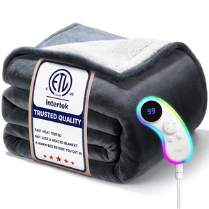Fast Heated Blanket Full: Even Heats to 78 in 3 Minutes | 9 Heats Up to 125.6 - 9 Timer for Cold-Region Apartment Dwellers and Small Households - Overheat Protection - Night Light Fast Heated Blanket Full: Even Heats to 78 in 3 Minutes | 9 Heats Up to 125.6 - 9 Timer for Cold-Region Apartment Dwellers and Small Households - Overheat Protection - Night Light