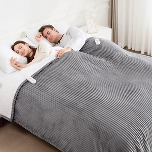 Heated Blanket Queen Size Dual Control Electric Blanket, 84"x90" | Washable Heating Blanket, 5 Heat Levels, 10H Auto Off, Overheat Protection, Soft Flannel Sherpa, Gift for Grandma, Grey Heated Blanket Queen Size Dual Control Electric Blanket, 84"x90" | Washable Heating Blanket, 5 Heat Levels, 10H Auto Off, Overheat Protection, Soft Flannel Sherpa, Gift for Grandma, Grey