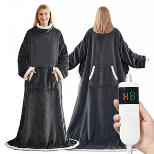 Wearable Heated Blanket With Sleeves & Foot Pocket Heated Wearable Blanket for Full Body, Heated Robes for Women Men, Electric Blanket with 10 Heating Levels & Auto Shut-Off, Machine Washable Wearable Heated Blanket With Sleeves & Foot Pocket Heated Wearable Blanket for Full Body, Heated Robes for Women Men, Electric Blanket with 10 Heating Levels & Auto Shut-Off, Machine Washable