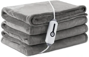 Electric Heated Blanket Full Size 72" x 84", Ultra Soft Flannel Heating Blanket with 4 Heat Settings, 10-Hour Auto Shutoff, ETL Listed Overheat Protection, Machine Washable, Light Grey Electric Heated Blanket Full Size 72" x 84", Ultra Soft Flannel Heating Blanket with 4 Heat Settings, 10-Hour Auto Shutoff, ETL Listed Overheat Protection, Machine Washable, Light Grey