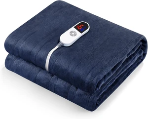 Heated Electric Blanket Twin Size 62" x 84" Flannel Heated Blanket with 6 Heating Levels & 10 Hours Auto Off, Comfort Warm Blanket for Home Office Use, Machine Washable Heated Electric Blanket Twin Size 62" x 84" Flannel Heated Blanket with 6 Heating Levels & 10 Hours Auto Off, Comfort Warm Blanket for Home Office Use, Machine Washable