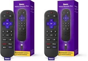 Voice Remote Pro (2nd Ed.) Rechargeable TV Remote Control with Hands-free Voice Controls, Backlit Buttons, & Lost Remote Finder - Replacement Remote Compatible with All TV, Players & Audio Voice Remote Pro (2nd Ed.) Rechargeable TV Remote Control with Hands-free Voice Controls, Backlit Buttons, & Lost Remote Finder - Replacement Remote Compatible with All TV, Players & Audio