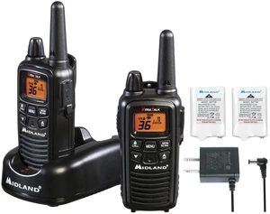 LXT600VP3 FRS License Free Walkie Talkies. Black, 2 Pack | Up to 30 Mile Range Walkie Talkie, 36 Channels, 121 Privacy Codes, NOAA Weather Scan + Alert LXT600VP3 FRS License Free Walkie Talkies. Black, 2 Pack | Up to 30 Mile Range Walkie Talkie, 36 Channels, 121 Privacy Codes, NOAA Weather Scan + Alert