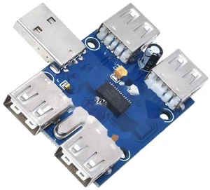 DC 5V USB HUB USB2.0 Hub Concentrator 4-Female USB Expansion Board Module Four Expansion Interface 4-Port Controller DC 5V USB HUB USB2.0 Hub Concentrator 4-Female USB Expansion Board Module Four Expansion Interface 4-Port Controller