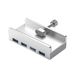 MZX Clip Aluminium USB 3.0 Hub Docking Station(Silver 4A) | Multi-hub Splitter Adapter With A C Extension; Concentrator For Desktop PC MZX Clip Aluminium USB 3.0 Hub Docking Station(Silver 4A) | Multi-hub Splitter Adapter With A C Extension; Concentrator For Desktop PC