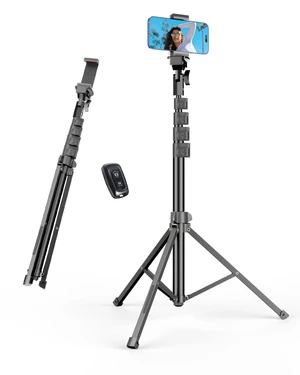 62 Cell Phone Tripod Stand with Remote for iPhone and Android | Compact lightweight design easy to carry for travel & outdoor useworks great for live streaming, vlogging, filming 62 Cell Phone Tripod Stand with Remote for iPhone and Android | Compact lightweight design easy to carry for travel & outdoor useworks great for live streaming, vlogging, filming