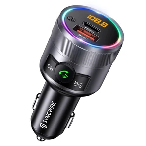 Bluetooth 5.4 FM Transmitter for Car, 38W PD&QC3.0 Dual USB Charging Bluetooth Car Adapter Microphone & Bass Sound MP3 Music Player FM Kit with Hands-Free Calling Bluetooth 5.4 FM Transmitter for Car, 38W PD&QC3.0 Dual USB Charging Bluetooth Car Adapter Microphone & Bass Sound MP3 Music Player FM Kit with Hands-Free Calling