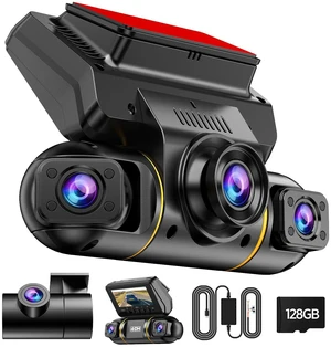 4 Channel Dash Cam 360 View Front and Rear Inside Left Right | 1080P Dash Camera for Cars with Hardwire Kit, 24H Parking Monitor, 8 IR Night Vision, G-Sensor, 128GB Card Included 4 Channel Dash Cam 360 View Front and Rear Inside Left Right | 1080P Dash Camera for Cars with Hardwire Kit, 24H Parking Monitor, 8 IR Night Vision, G-Sensor, 128GB Card Included