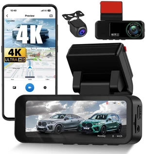 4K+2K Dual Dash Cam Front and Rear, 3.16" 2 Channel Car Dash Camera for Cars, Dashcam with GPS, 5GHz WiFi and App Control,ADAS,Parking Monitor, G-Sensor,Night Vision, Loop Recording 4K+2K Dual Dash Cam Front and Rear, 3.16" 2 Channel Car Dash Camera for Cars, Dashcam with GPS, 5GHz WiFi and App Control,ADAS,Parking Monitor, G-Sensor,Night Vision, Loop Recording