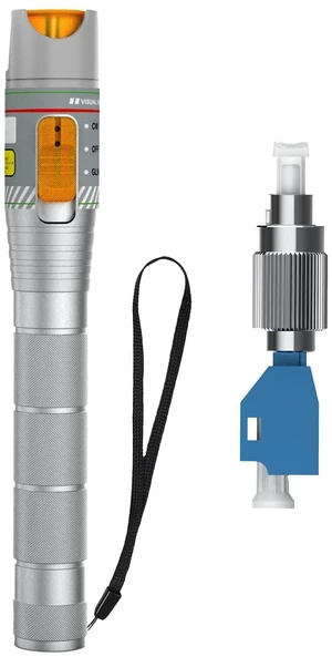 Fiber Optic Visual Fault Locator Kit, VFL Pen for Fiber Cable Test, Red Light Finder for Single Mode and Multimode Cable, Compatible with SC ST FC LC Connectors, Network Maintenance Test Tool Fiber Optic Visual Fault Locator Kit, VFL Pen for Fiber Cable Test, Red Light Finder for Single Mode and Multimode Cable, Compatible with SC ST FC LC Connectors, Network Maintenance Test Tool