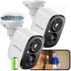 2 Pack 2.5K Security Camera Wireless Outdoor, 2.4G WiFi Battery Powered Outdoor Camera, Magnetic Mount Cameras for Home Security, Color Night Vision, Spotlight, Siren Alarm, 2-Way Talk 2 Pack 2.5K Security Camera Wireless Outdoor, 2.4G WiFi Battery Powered Outdoor Camera, Magnetic Mount Cameras for Home Security, Color Night Vision, Spotlight, Siren Alarm, 2-Way Talk