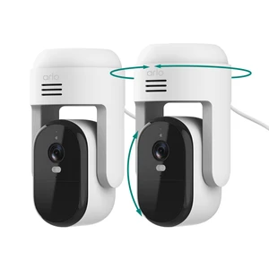 Essential Outdoor Pan Tilt Zoom Security Camera 2K Wired - 2-Cam | 360° pan & 180° tilt; Outdoor camera; Person, vehicle, package & pet detection; Auto motion tracking; 1-mo Secure plan incl. Essential Outdoor Pan Tilt Zoom Security Camera 2K Wired - 2-Cam | 360° pan & 180° tilt; Outdoor camera; Person, vehicle, package & pet detection; Auto motion tracking; 1-mo Secure plan incl.