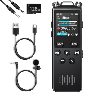 160GB Voice Recorder with Playback,11500 Hours Digital Recorder | 1536 Kbps HD Stereo Voice Activated Recorder,Audio Recorder Device for Podcaster,Filmmaker & Content Creator,Dual Microphones 160GB Voice Recorder with Playback,11500 Hours Digital Recorder | 1536 Kbps HD Stereo Voice Activated Recorder,Audio Recorder Device for Podcaster,Filmmaker & Content Creator,Dual Microphones