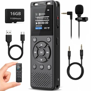 16GB Digital Voice Recorder with Playback,Audio Recording Device | for Lectures Meeting/Classes/Interviews,Tape Recorder with Voice Activated,Password,Noise Reduction,A-B Repeat,MP3 Player Etc 16GB Digital Voice Recorder with Playback,Audio Recording Device | for Lectures Meeting/Classes/Interviews,Tape Recorder with Voice Activated,Password,Noise Reduction,A-B Repeat,MP3 Player Etc
