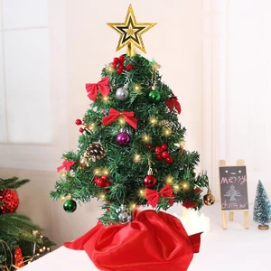 24 Inch Mini Christmas Tree Set, Table Top Artificial Christmas Trees with 50 LED Lights, Ornaments and Red Berries, Best DIY Christmas Decorations 24 Inch Mini Christmas Tree Set, Table Top Artificial Christmas Trees with 50 LED Lights, Ornaments and Red Berries, Best DIY Christmas Decorations