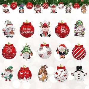 24PCS Gnome Christmas Ornaments Set for Tree with Natural Jute Rope Rustic Hanging Gnome Decorations for Home, Holiday Parties, Gifts and Winter Décor 24PCS Gnome Christmas Ornaments Set for Tree with Natural Jute Rope Rustic Hanging Gnome Decorations for Home, Holiday Parties, Gifts and Winter Décor