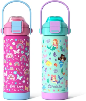 18oz Kids Insulated Water Bottle with 2-in-1 Straw & Spout Lid | Leak Proof 18/8 Stainless Steel Vacuum Tumbler with Pop-Open Lid, BPA-Free Kids Cup for Travel School Girl Boy Toddler 2 Pack 18oz Kids Insulated Water Bottle with 2-in-1 Straw & Spout Lid | Leak Proof 18/8 Stainless Steel Vacuum Tumbler with Pop-Open Lid, BPA-Free Kids Cup for Travel School Girl Boy Toddler 2 Pack