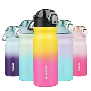 18 oz Water Bottle with Straw & Handle, Insulated Stainless Flask | Leak Proof Locking Lid, Thermal, Double Wall Vacuum, Keeps Hot/Cold, BPA Free, Dishwasher Safe, Travel & Sports, Rainbow 18 oz Water Bottle with Straw & Handle, Insulated Stainless Flask | Leak Proof Locking Lid, Thermal, Double Wall Vacuum, Keeps Hot/Cold, BPA Free, Dishwasher Safe, Travel & Sports, Rainbow