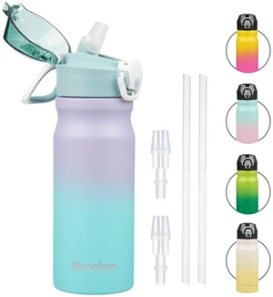 18 oz Insulated Stainless Steel Sports Water Bottle with Straw Lid | BPA-free, leak-proof reusable sports bottle with carry loop for gym, office, hiking, camping, travel & hydration 18 oz Insulated Stainless Steel Sports Water Bottle with Straw Lid | BPA-free, leak-proof reusable sports bottle with carry loop for gym, office, hiking, camping, travel & hydration