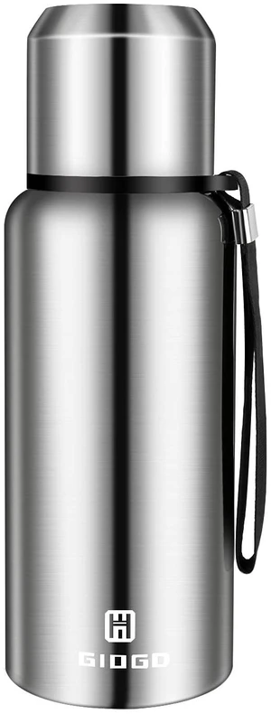 Insulated vacuum Thermo Bottle 500ml/16.9oz with cup Stainless steel coffee bottles for hot and cold drink water flask.(Silver,500ml) Insulated vacuum Thermo Bottle 500ml/16.9oz with cup Stainless steel coffee bottles for hot and cold drink water flask.(Silver,500ml)