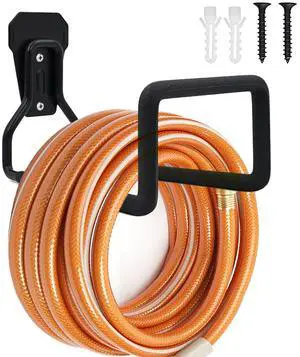 Garden Hose Holder Wall Mount, Heavy-Duty Metal Water Hose Hanger for Outdoor & Indoor Use, Durable Hose Storage Hook for Yard, Garage, Garden & Utility Areas Garden Hose Holder Wall Mount, Heavy-Duty Metal Water Hose Hanger for Outdoor & Indoor Use, Durable Hose Storage Hook for Yard, Garage, Garden & Utility Areas