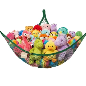 Stuffed Animal Net Hammock for Plush Toys, Corner Stuffed Animal Organizer for Kids' Rooms, Hanging Toy Storage Net for Plushie Collection, Space-Saving Bedroom Decor Stuffed Animal Net Hammock for Plush Toys, Corner Stuffed Animal Organizer for Kids' Rooms, Hanging Toy Storage Net for Plushie Collection, Space-Saving Bedroom Decor