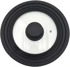 Tempered Glass Lid with Heat-Resistant Silicone Rim, 6.5"-7"-8" Replacement Lids for Pots, Pans & Skillets, Dishwasher Safe Cookware Cover Tempered Glass Lid with Heat-Resistant Silicone Rim, 6.5"-7"-8" Replacement Lids for Pots, Pans & Skillets, Dishwasher Safe Cookware Cover