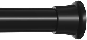 Black Shower Curtain Rod 32-76", 7/8" Diameter, Adjustable Tension Rod, No-Drill Rust-Resistant Curtain Rod for Bathroom, Window, Doorway & Closet, 1 Pack Black Shower Curtain Rod 32-76", 7/8" Diameter, Adjustable Tension Rod, No-Drill Rust-Resistant Curtain Rod for Bathroom, Window, Doorway & Closet, 1 Pack