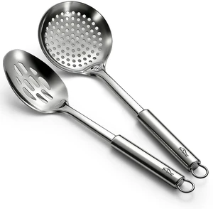 Kitchen Skimmer Slotted Spoons for Straining 2 pcs 13", Stainless Steel Kitchen Spider Strainer Ladle Spoon for Straining Pasta/Cooking/Frying/Noodle, Metal Kitchen Utensils Pasta Spoon Kitchen Skimmer Slotted Spoons for Straining 2 pcs 13", Stainless Steel Kitchen Spider Strainer Ladle Spoon for Straining Pasta/Cooking/Frying/Noodle, Metal Kitchen Utensils Pasta Spoon