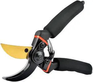 Pruning Shears for Gardening, Ergonomic Handle, Sharp Blades (Black, 3.54''(Blade length)) Pruning Shears for Gardening, Ergonomic Handle, Sharp Blades (Black, 3.54''(Blade length))