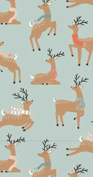 Range Dinner Napkins Disposable 3-Ply Paper Guest Hand Towels, 8.5" x 4.5", Dancing Deer Allover, 16-Count Range Dinner Napkins Disposable 3-Ply Paper Guest Hand Towels, 8.5" x 4.5", Dancing Deer Allover, 16-Count