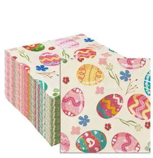 50 Pieces 3-ply Easter Napkins Disposable Folded 5 x 5 Inches Cocktail Napkins Paper Napkins for Dinner Kitchen Bathroom Easter Party Napkins 50 Pieces 3-ply Easter Napkins Disposable Folded 5 x 5 Inches Cocktail Napkins Paper Napkins for Dinner Kitchen Bathroom Easter Party Napkins