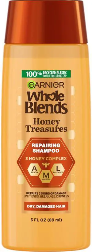 Honey Treasures Repairing Shampoo, for Dry, Damaged Hair, 3 Fl Oz (Travel Size), 1 Count (Packaging May Vary) Honey Treasures Repairing Shampoo, for Dry, Damaged Hair, 3 Fl Oz (Travel Size), 1 Count (Packaging May Vary)