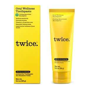 Anti-Cavity Fluoride Toothpaste Sensitivity Relief, Teeth Whitening & Fresh Breath Cooling Spearmint Natural Toothpaste 3.4 oz Anti-Cavity Fluoride Toothpaste Sensitivity Relief, Teeth Whitening & Fresh Breath Cooling Spearmint Natural Toothpaste 3.4 oz