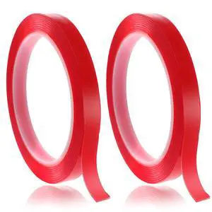 2 Rolls Nail Art Tape, 98FT Double Sided Tape Nails, Waterproof Removable Traceless Clear Mounting Tape, Press on Nail Supplies for Nail Tips Colors Designs Showcase 2 Rolls Nail Art Tape, 98FT Double Sided Tape Nails, Waterproof Removable Traceless Clear Mounting Tape, Press on Nail Supplies for Nail Tips Colors Designs Showcase